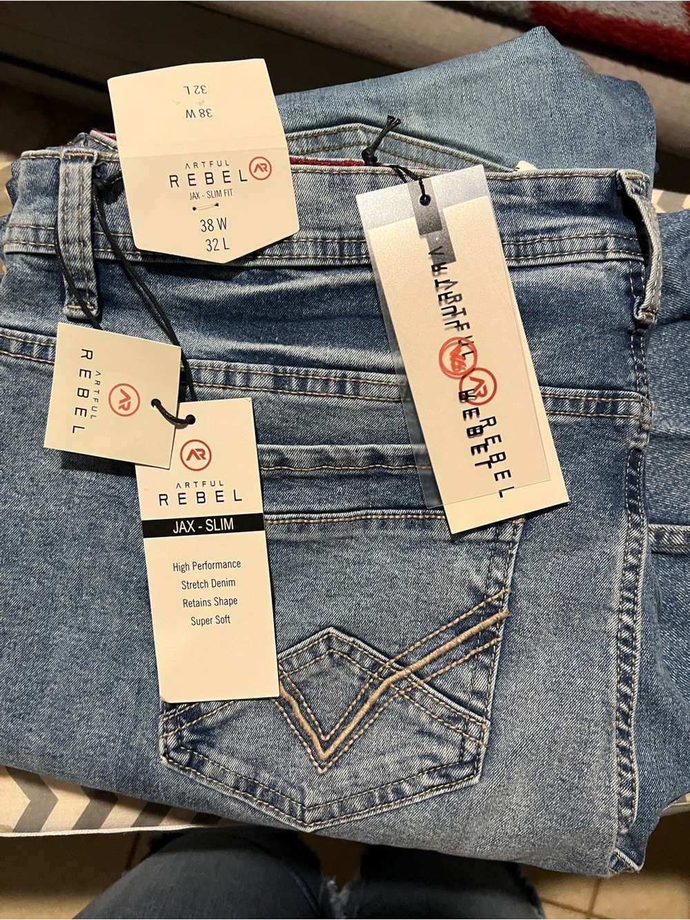 Artful Rebel Jax Slim Men's Jeans - Light Blue Denim